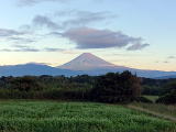 秋空の富士山