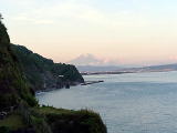 駿河湾から富士山